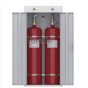 150l ডাবল কেবিনেট Fm200/hfc-227ea গ্যাস অগ্নি নির্বাপক ব্যবস্থা