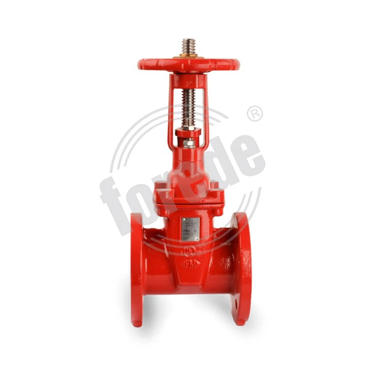 Forede DN200 Manual Rising Stem Flanged Fire Gate Valve